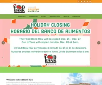 Foodbankrgv.com(Food Bank RGV) Screenshot