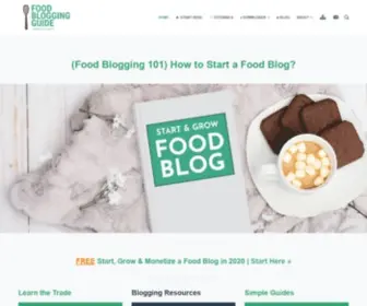 Foodbloggingguide.com(FREE] Food Blogging Course) Screenshot