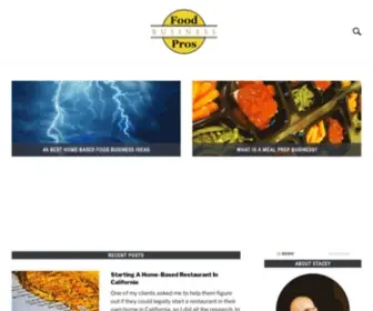 Foodbusinesspros.com(Make A Living With A Home Based Food Business) Screenshot