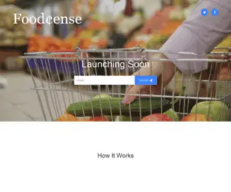 Foodcense.com(Food¢ense) Screenshot