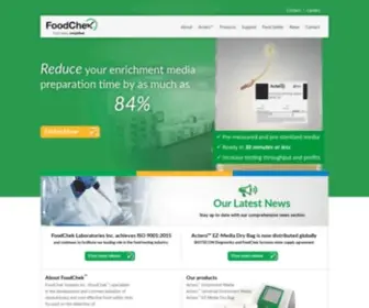 Foodcheksystems.com(FoodChek Systems Inc) Screenshot