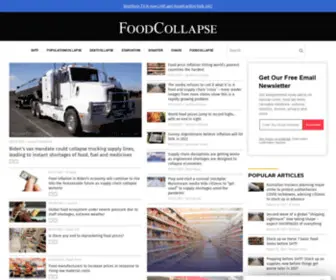 Foodcollapse.com(Food Collapse Com) Screenshot