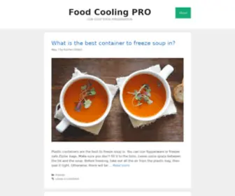 Foodcoolingpro.com(Food Cooling PRO) Screenshot