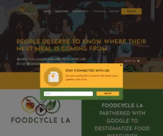 Foodcyclela.org(FoodCycle LA) Screenshot