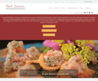 Fooddesigncatering.com(Events Catered Beyond Expectations) Screenshot