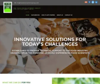 Fooddevelopmentgroup.com(The Food Development Group) Screenshot