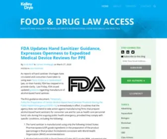 Fooddruglaw.com(Ad Law Access) Screenshot