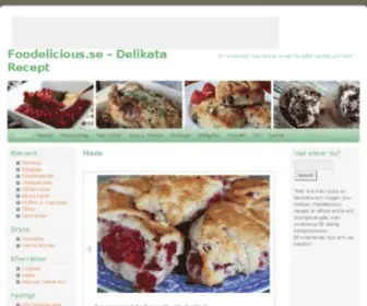 Foodelicious.se(Delikata recept) Screenshot