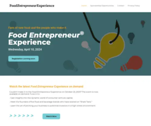 Foodentrepreneurexperience.com(Foodentrepreneurexperience) Screenshot