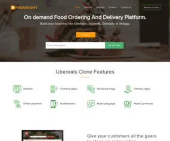 Foodesoft.com(Ubereats Clone) Screenshot