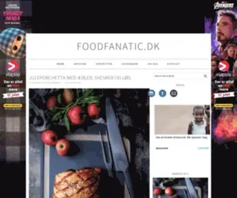 Foodfanatic.dk(Opskrifter og skriblerier om gastronomiske oplevelser. Mere kant og endnu mere lækker mad) Screenshot