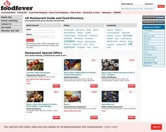 Foodfever.com(Food and Restaurant Guide for London) Screenshot