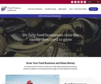 Foodfinanceinstitute.org(Your Source For Making Money In Food) Screenshot