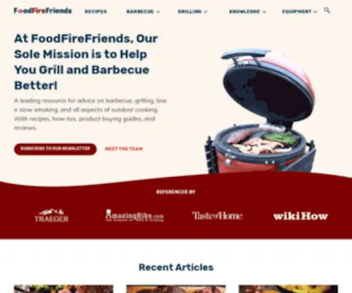 Foodfirefriends.com(A Leading Resource for Grilling) Screenshot
