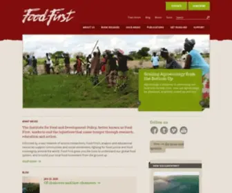 Foodfirst.org(Food First) Screenshot