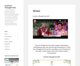 Foodforthoughtfest.in(Food For Thought Fest 2019   Food For Thought Fest) Screenshot
