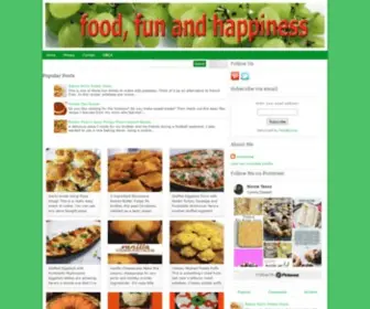 Foodfunandhappiness.com(Food, Fun, and Happiness) Screenshot