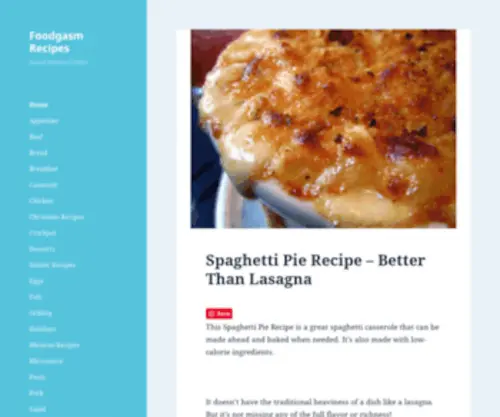 Foodgasmrecipes.com(Foodgasm Recipes) Screenshot