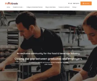 Foodgrads.com(Closing the gap between graduates and employers) Screenshot