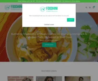Foodhini.com(Meal delivery & catering service in the DC area) Screenshot