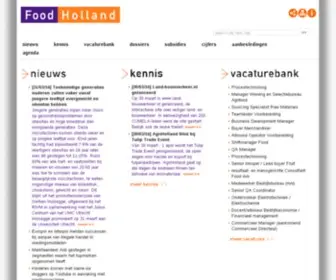 Foodholland.nl(Nieuws, vacatures en evenementen in de voedingsindustrie, levensmiddelenindustrie en retail) Screenshot