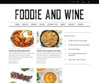 Foodieandwine.com(Foodie and Wine) Screenshot