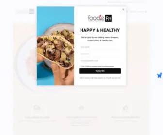 Foodiefitmeals.com(A healthy meal prep and delivery service company) Screenshot