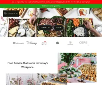 Foodieforall.com(Custom catering menus from your favorite restaurants) Screenshot