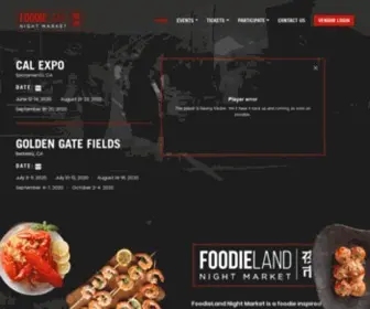 Foodielandnm.com(FoodieLand Night Market is an Asian Inspired Street Food Festival at Golden Gate Fields) Screenshot