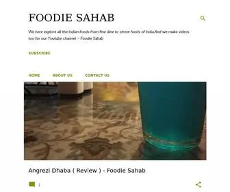 Foodiesahab.com(FOODIE SAHAB) Screenshot