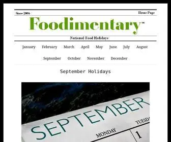 Foodimentary.com(Foodimentary) Screenshot