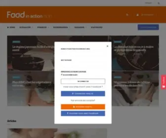 Foodinaction.com(Bienvenue sur Food in Action) Screenshot