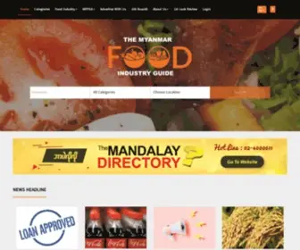 Foodindustrydirectory.com.mm(Myanmar Food Industry Directory) Screenshot