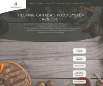 Foodintegrity.ca(As consumers become more interested in how their food) Screenshot