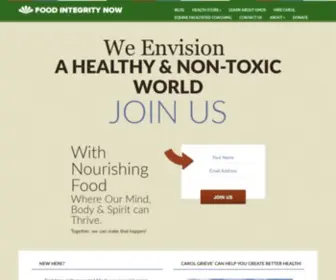 Foodintegritynow.org(Food Integrity Now) Screenshot