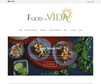 Foodisvida.com(Food is Vida) Screenshot