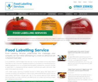 Foodlabellingservices.co.uk(Food Labelling Services UK) Screenshot