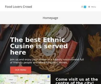 Foodloverscrowd.com(My WordPress Blog) Screenshot