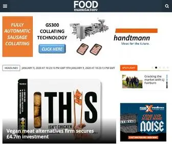Foodmanufacture.co.uk(Food and drink manufacturing news) Screenshot