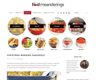 Foodmeanderings.com(Real Food) Screenshot