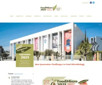 Foodmicro2020.com(Next Generation Challenges in Food Microbiology) Screenshot