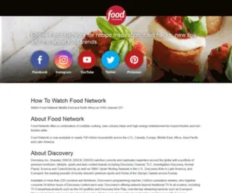 Foodnetworktv.com(FoodNetwork TV EMEA) Screenshot