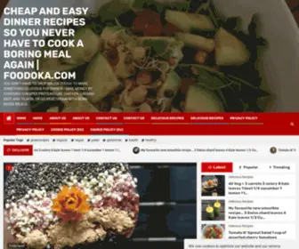 Foodoka.com(Cheap And Easy Dinner Recipes So You Never Have To Cook A Boring Meal Again) Screenshot