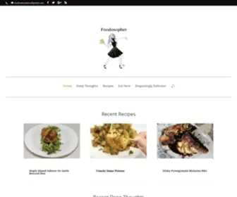 Foodosopher.com(Home) Screenshot