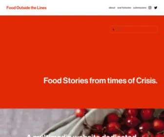 Foodoutsidethelines.com(Food Outside the Lines) Screenshot