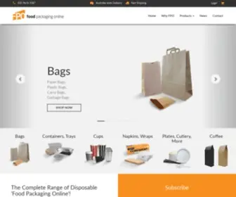 Foodpackagingonline.com.au(Buy all your disposable Food Packaging Supplies Online. Food Packaging Online) Screenshot