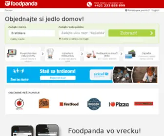 Foodpanda.sk(Donáška jedla až k Vám domov) Screenshot