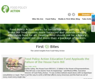 Foodpolicyaction.org(Food Policy Action) Screenshot