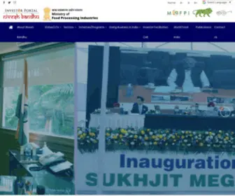 Foodprocessingindia.gov.in(The Indian food processing sector) Screenshot