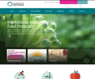 Foodprotection.org(International Association for Food Protection) Screenshot
